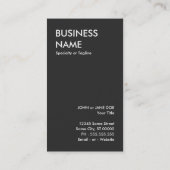 Carte De Visite chex rose chaud vertical (Dos)