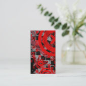 Carte De Visite chex rouge vertical (Debout devant)