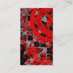 Carte De Visite chex rouge vertical