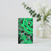 Carte De Visite chex vert vertical (Debout devant)