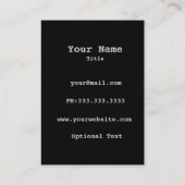 Carte de visite chic (Dos)