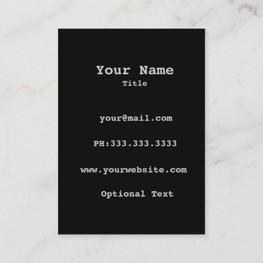 Carte de visite chic (Dos)