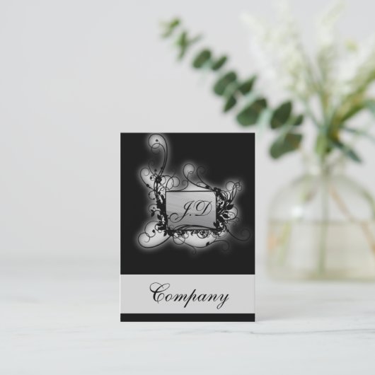 Carte de visite chic (Debout devant)