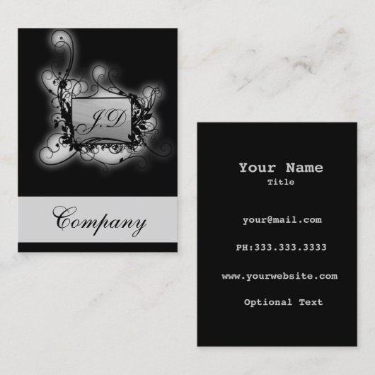 Carte de visite chic (Devant / Derrière)