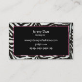 Carte de visite chic (Dos)