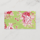 Carte de visite chic 2 de roses (Dos)