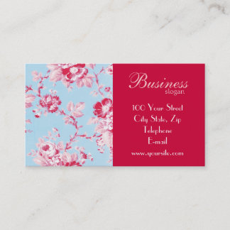 Carte de visite chic 3 de roses