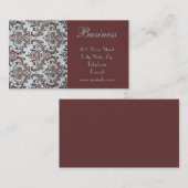 Carte de visite chic 3 de tissu de boutique (Devant / Derrière)