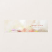 Carte De Visite Chic Abstrait Modèle moderne manuscrit Script (Intérieur déplié)