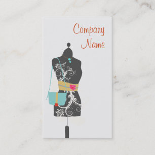 Carte De Visite Chic Accessoire de mode et Boutique de robe