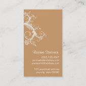 Carte De Visite Chic Accessoire de mode et Boutique de robe (Dos)