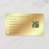 Carte De Visite Chic Africain Américain Nail Salon Design (Dos)