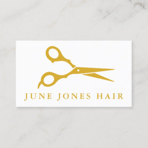 Carte De Visite Chic Barber Coiffeur Styliste Ciseaux Entreprise