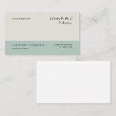 Carte De Visite Chic beige professionnel moderne simple simple (Devant / Derrière)