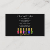 Carte De Visite Chic Bewitt Nail Art Manicuriste Loyauté (Dos)