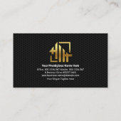 Carte De Visite Chic Black Wire Mesh, femme entrepreneur Handyman (Dos)