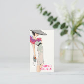 Carte De Visite Chic, Blogueur mode, Modèle mode stylé (Debout devant)