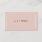 Carte De Visite Chic Blush | Boutique Manager (Devant)