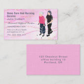 Carte De Visite Chic Blush Rose or Parties scintillant marbre Agat (Devant / Derrière)