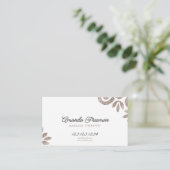 Carte De Visite Chic Boho Parties scintillant Massage (Debout devant)