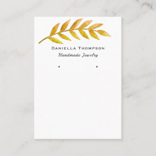 Carte De Visite Chic Boutique Bijoux de automne