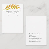 Carte De Visite Chic Boutique Bijoux de automne (Devant / Derrière)