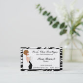 Carte De Visite Chic Boutique Business Cards (Debout devant)