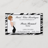 Carte De Visite Chic Boutique Business Cards (Devant)