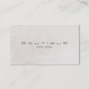 Carte De Visite Chic Boutique Faux Off White Pearl Shimmer
