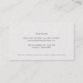 Carte De Visite Chic Boutique Faux Off White Pearl Shimmer (Dos)