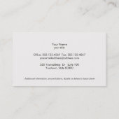 Carte De Visite Chic Boutique Faux Serpent Rouge Peau Emblème Noir (Dos)