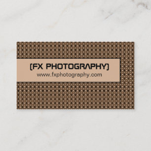 Carte de visite chic, Brown léger