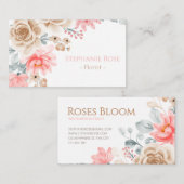 Carte De Visite Chic Business Card Template (Devant / Derrière)