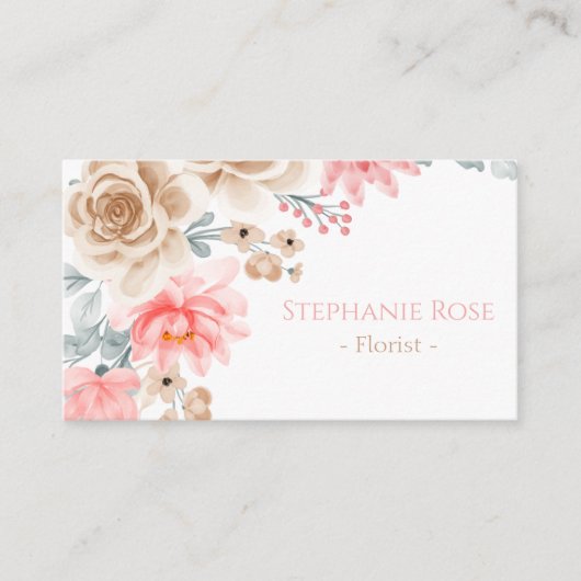 Carte De Visite Chic Business Card Template (Devant)