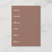 Carte De Visite Chic Chaise de fenêtre éclairée par soleil antique (Dos)