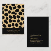 Carte De Visite Chic Cheetah Imprimer Motif Bijoux Écran d'oreille (Devant / Derrière)