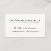 Carte De Visite Chic Chevron (Dos)