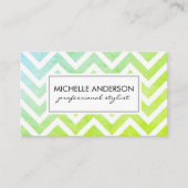 Carte De Visite Chic Chevron (Devant)