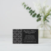 Carte de visite chic chic, gris foncé (Debout devant)