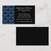 Carte de visite chic chic, Royal Blue (Devant / Derrière)