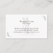 Carte De Visite Chic Classic Boutique Style Animaux Salon Labrador (Dos)