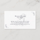 Carte De Visite Chic Classy Boutique Style Animaux Salon Dachshund (Dos)