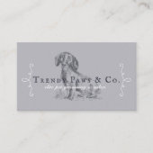 Carte De Visite Chic Classy Boutique Style Animaux Salon Dachshund (Devant)