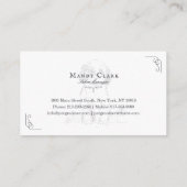 Carte De Visite Chic Classy Boutique Style Animaux Salon Shih Tzu (Dos)