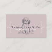 Carte De Visite Chic Classy Boutique Style Animaux Salon Shih Tzu (Devant)