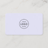 Carte De Visite Chic Code QR Double Lavande Multi Social (Dos)