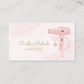 Carte De Visite Chic coiffeur Soft Rose FAUX Parties scintillant S (Devant)
