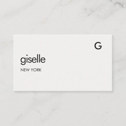 Carte De Visite Chic Consultant Luxe QR Code Monogramme (Devant)