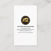 Carte De Visite Chic Cute Sunny Home Picket Fence Realty (Dos)