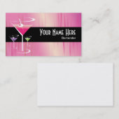 Carte de visite chic de barman (Devant / Derrière)